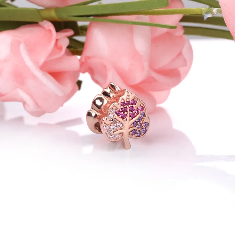 (bilde for) Pandora Funklende Pavé Blad Charm - 788322NPMMX - Vis 3