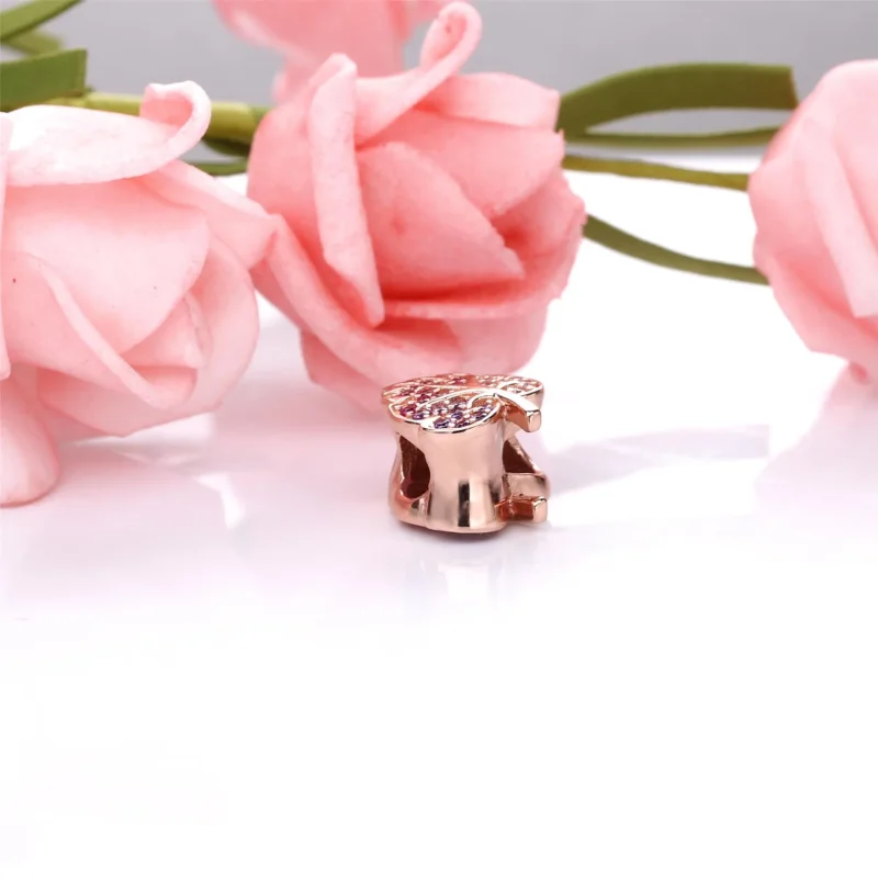 (bilde for) Pandora Funklende Pavé Blad Charm - 788322NPMMX - Vis 4