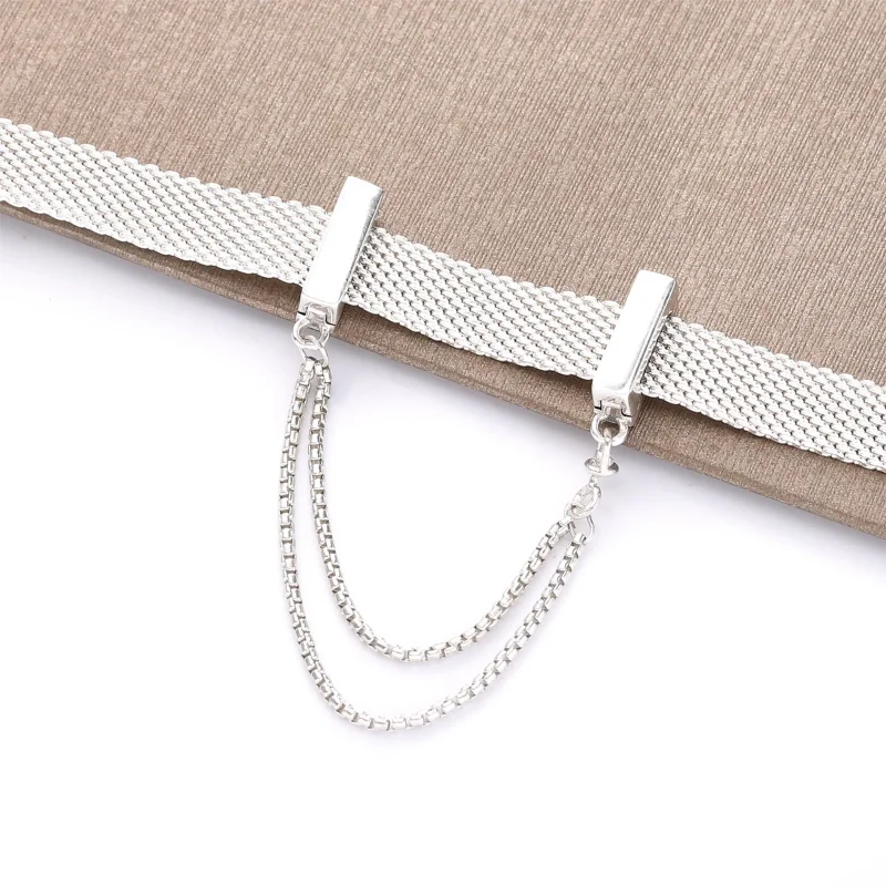 (bilde for) Pandora Glitrende sikkerhetslenkecharm - 798269CZ - Vis 4