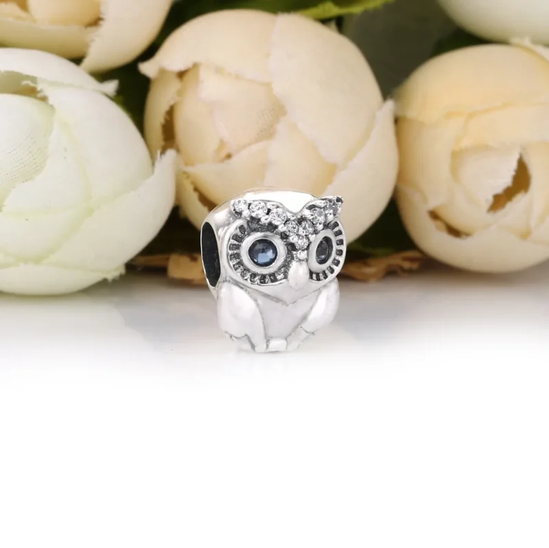 (bilde for) Pandora Glitrende ugle sjarm - 798397NBCB - Vis 3