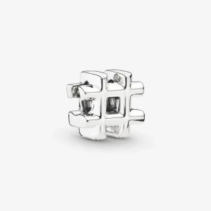 (bilde for) Pandora Hashtag sølv sjarm - 798128