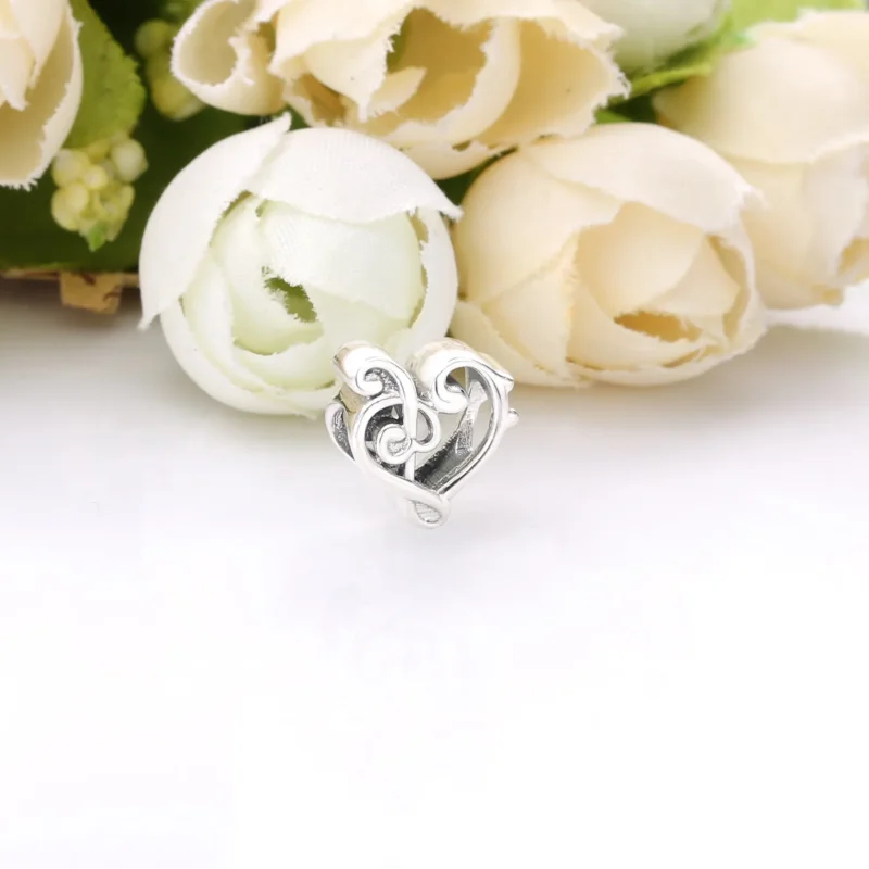 (bilde for) Pandora Heart Treble Clef charm - 798346 - Vis 2