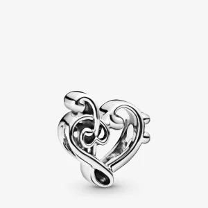 (bilde for) Pandora Heart Treble Clef charm - 798346
