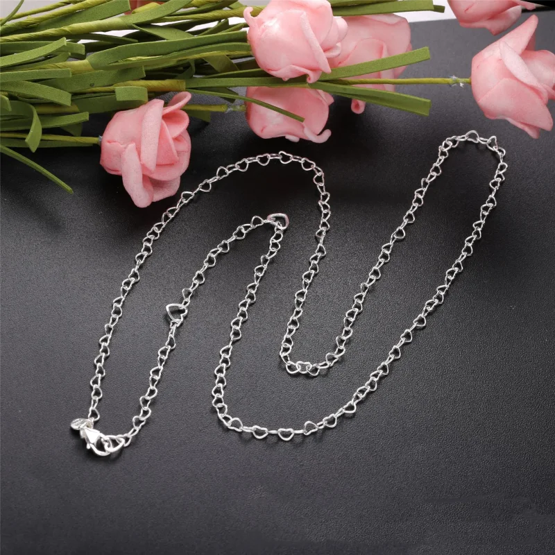 (bilde for) Pandora Joined hearts silver necklace - 397961 - Vis 2