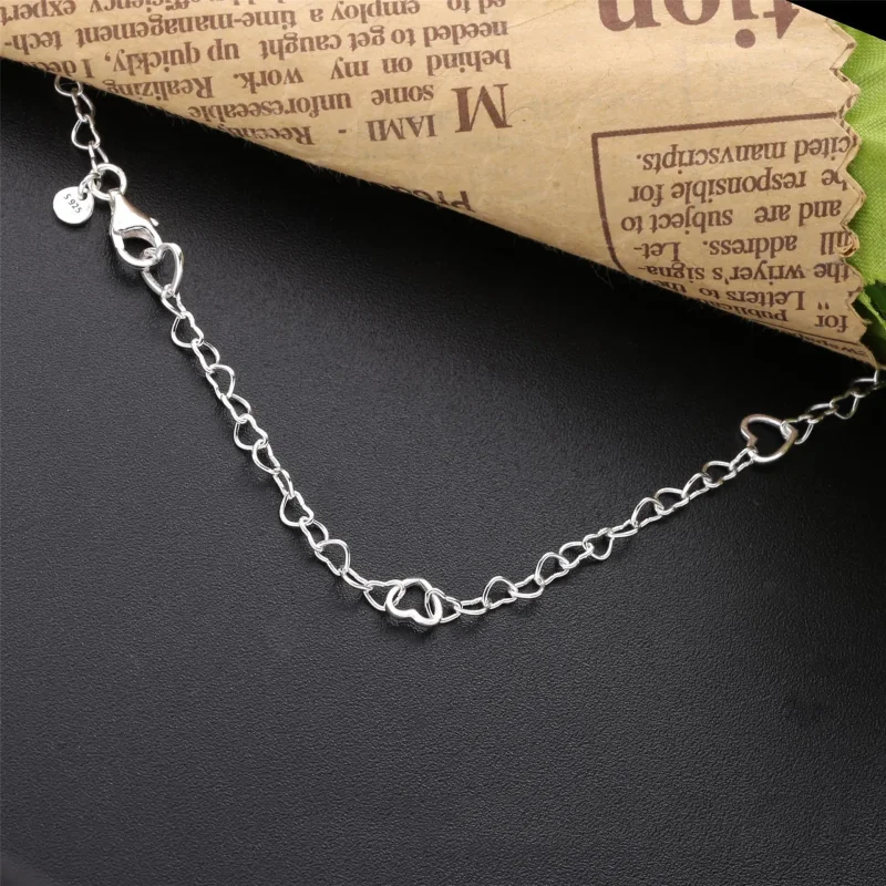 (bilde for) Pandora Joined hearts silver necklace - 397961 - Vis 5
