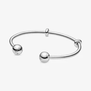 (bilde for) Pandora Moments Snake Chain Style Open bangle - 598291