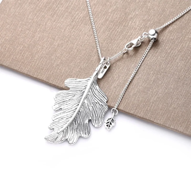 (bilde for) Pandora Oak Leaf halskjede - 398254-70 - Vis 4