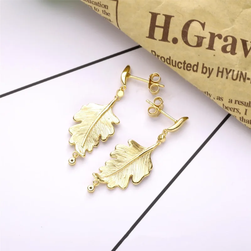 (bilde for) Pandora Oak Leaf øreringer - 268259CZ - Vis 3