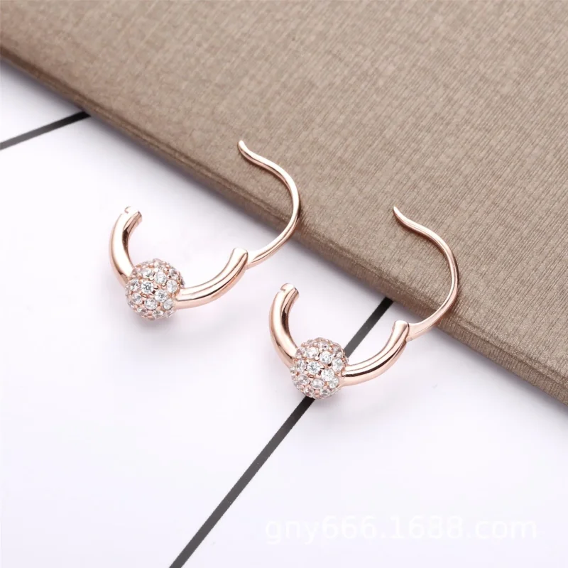 (bilde for) Pandora Pavé Sølvkuler Øreringer - 288294CZ - Vis 3