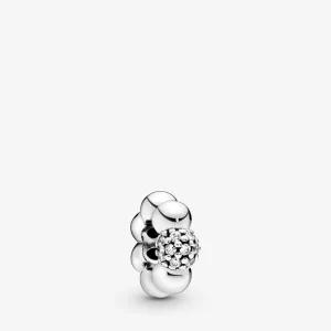 (bilde for) Pandora Polert & Pavé Bead mellomledd sjarm - 798310CZ