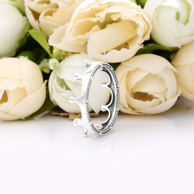 (bilde for) Pandora Polished Crown ring - 198599C00 - Vis 3