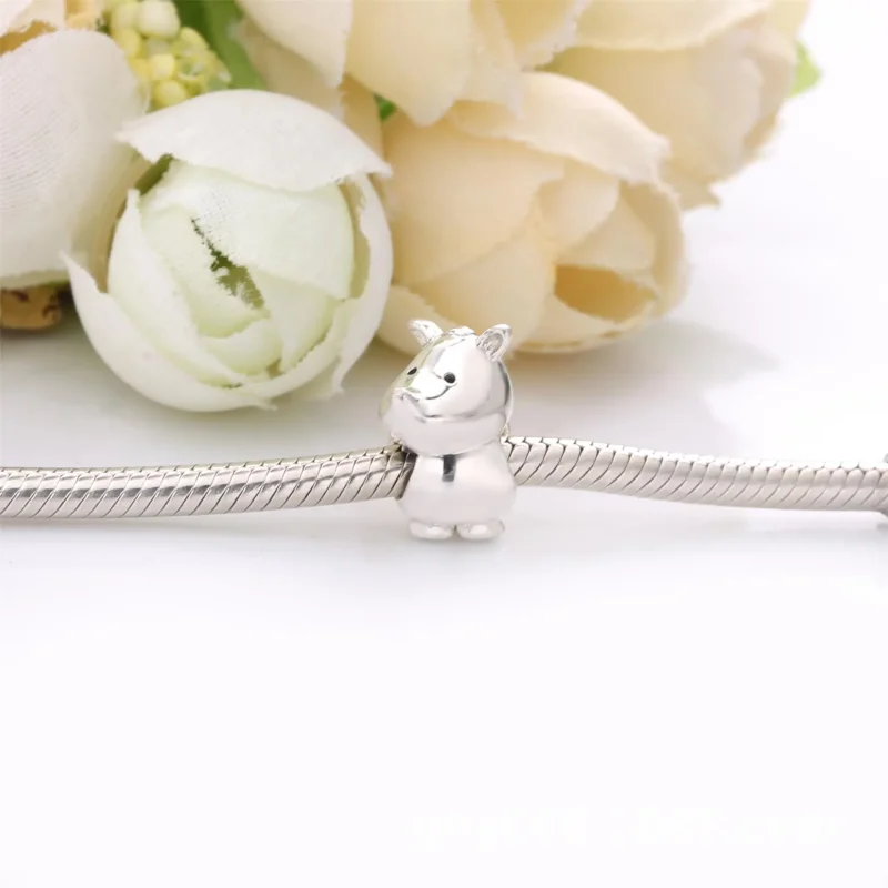 (bilde for) Pandora Rhinoceros silver charm - 798023 - Vis 2