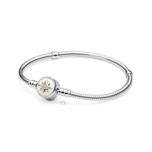 Pandora Silver Love Compass Chain Armbånd - 598538C01_P (bilde for) Pandora Silver Love Compass Chain Armbånd - 598538C01_P