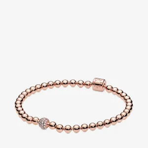 (bilde for) Pandora Sølvkuler og Pavé Armbånd - 588342CZ