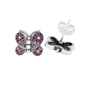 (bilde for) PANDORA Sparkling Butterflies ørepynt - PD-2611