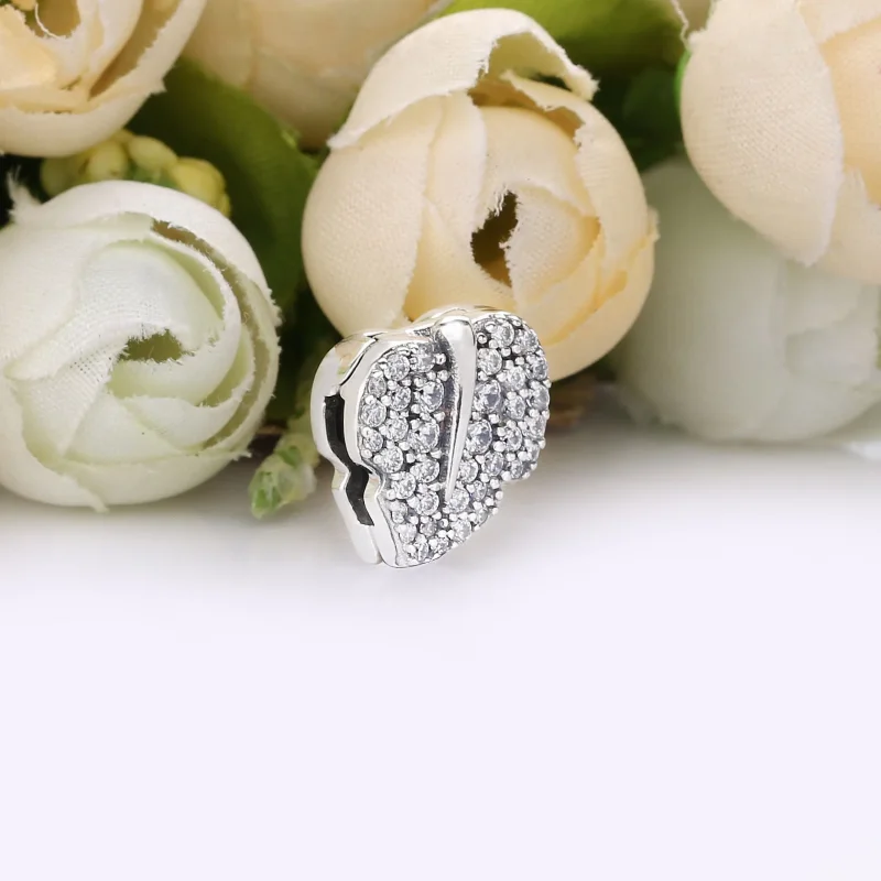 (bilde for) Pandora Sparkling Leaf klemmecharm - 798293CZ - Vis 2