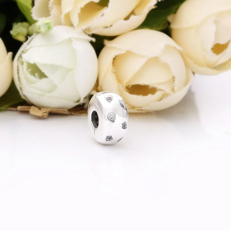 (bilde for) Pandora Sparkling Leaves klemmecharms - 798345CZ - Vis 3