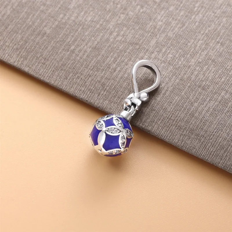 (bilde for) Pandora Blue Christmas Ornament hengende charm - 798512C01 - Vis 2