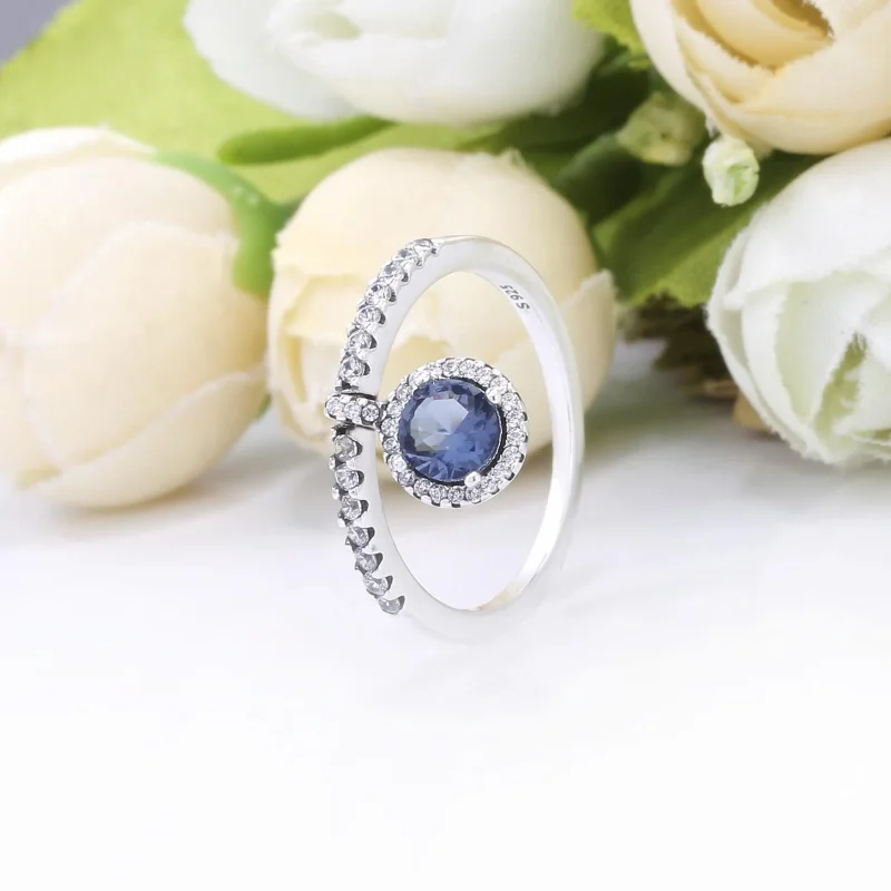 (bilde for) Pandora Clear Dangling Round Sparkle ring - 198491C02 - Vis 2