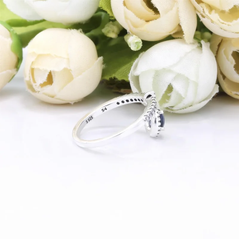 (bilde for) Pandora Clear Dangling Round Sparkle ring - 198491C02 - Vis 4