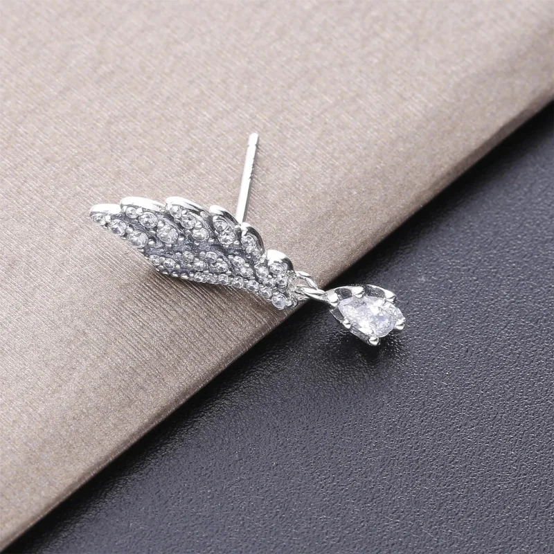 (bilde for) Pandora Dangling Angel Wing øredobber - 298493C01 - Vis 5