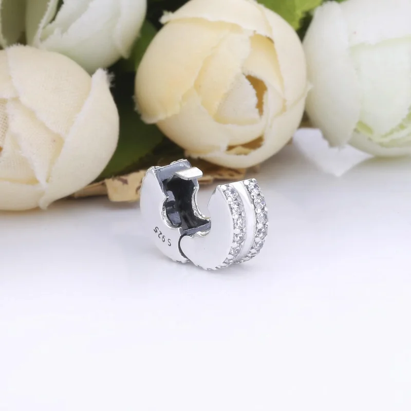 (bilde for) Pandora Double Lined Pavé klemmecharm - 798422C01 - Vis 4