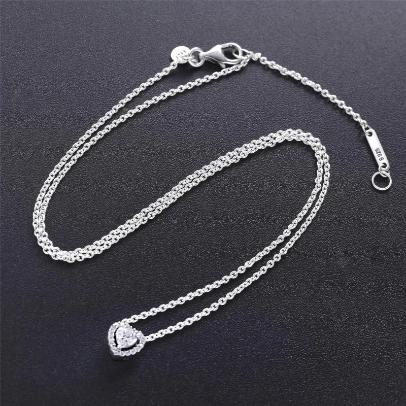 (bilde for) Pandora Elevated Heart halskjede - 398425C01 - Vis 2