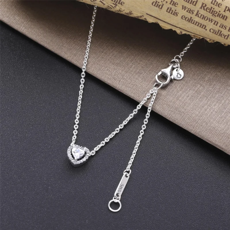 (bilde for) Pandora Elevated Heart halskjede - 398425C01 - Vis 3