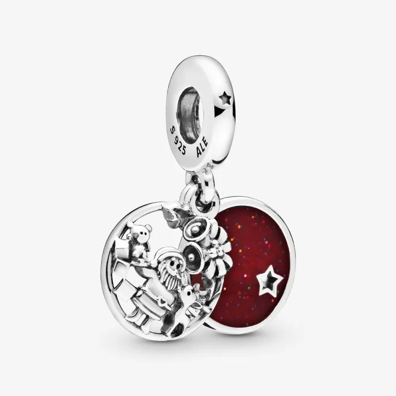 (bilde for) Pandora Santa Love Peace Joy hengende charm - 798468C01 - Vis 2
