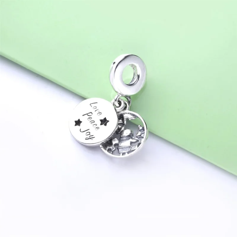 (bilde for) Pandora Santa Love Peace Joy hengende charm - 798468C01 - Vis 3