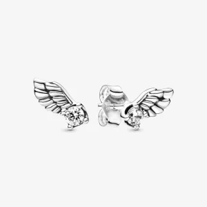 (bilde for) Pandora Sparkling Angel Wing øredobber - 298501C01