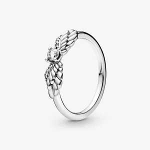 (bilde for) Pandora Sparkling Angel Wings ring - 198500C01