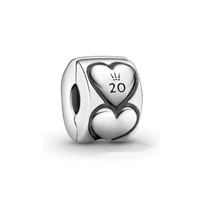 (bilde for) Pandora 2020 Limited Edition Hjerter Klemmecharm - 799006C00
