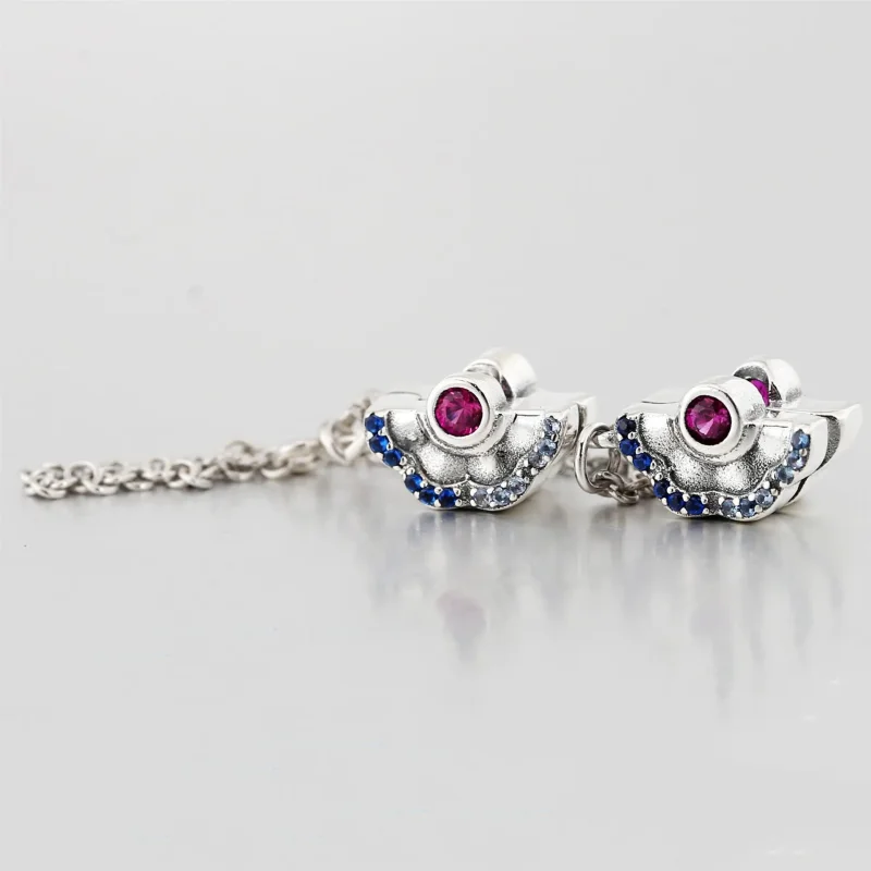 (bilde for) Pandora Blå og Rose Vifte Sikkerhetskjedeklemme Charm - 798163SRUMX - Vis 2