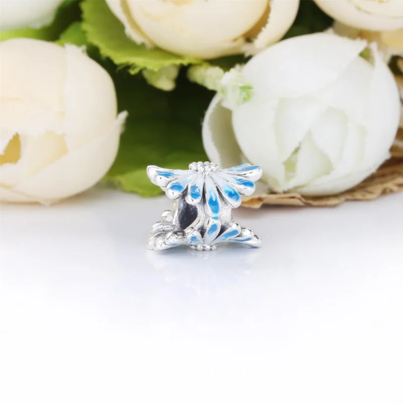 (bilde for) Pandora Blå Prestekrage Charm - 798775C01 - Vis 4