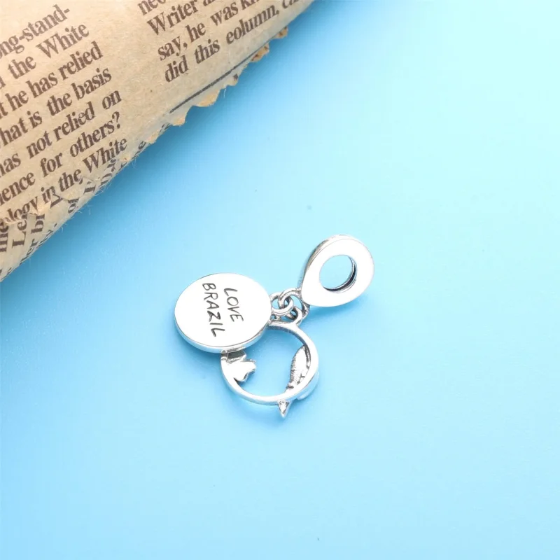 (bilde for) Pandora Brasil Strand og Papegøye Hengende Charm - 798919C01 - Vis 4