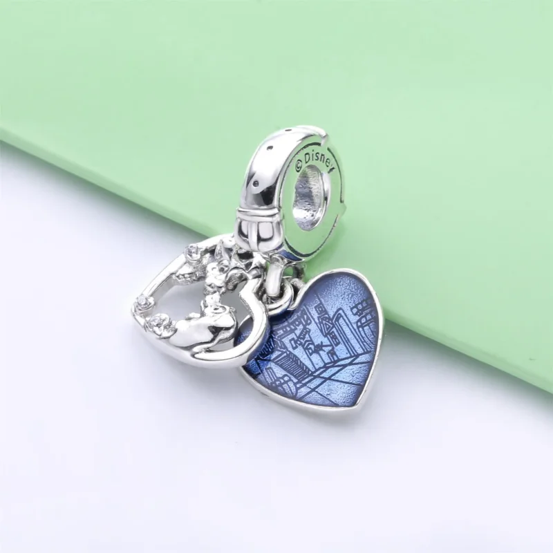 (bilde for) Pandora Disney Lady and the Tramp dingler i sterlingsølv med klare cubic zirconi - Vis 2