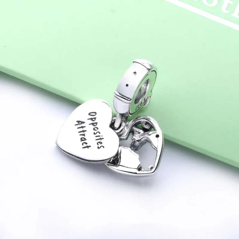 (bilde for) Pandora Disney Lady and the Tramp dingler i sterlingsølv med klare cubic zirconi - Vis 3