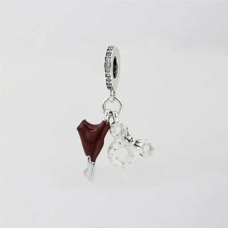 (bilde for) Pandora Disney Mickey iskrem og smultring sterlingsølv dingler med klar cubic zi - Vis 2
