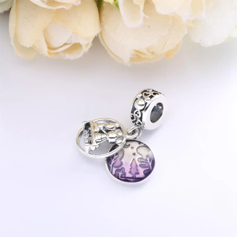 (bilde for) Pandora Disney Mikke Mus og Minni Mus Evig lykkelig Hengende Charm - 798866C01 - Vis 2