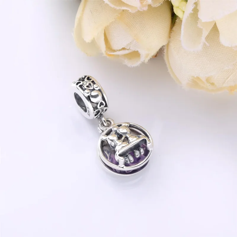(bilde for) Pandora Disney Mikke Mus og Minni Mus Evig lykkelig Hengende Charm - 798866C01 - Vis 3