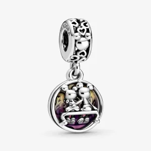 (bilde for) Pandora Disney Mikke Mus og Minni Mus Evig lykkelig Hengende Charm - 798866C01