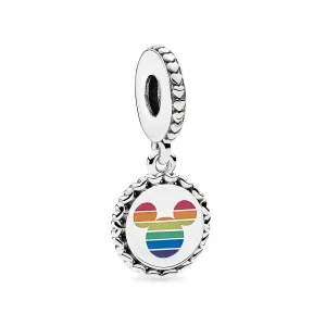 (bilde for) PANDORA Disney, Mikke Mus Rainbow Charm - P400036052279