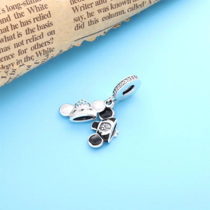 (bilde for) Pandora Disney Parks Mikke Mus og Minni Mus Bryllup Hengende Charm - 798804C01 - Vis 2