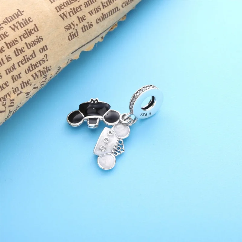 (bilde for) Pandora Disney Parks Mikke Mus og Minni Mus Bryllup Hengende Charm - 798804C01 - Vis 3