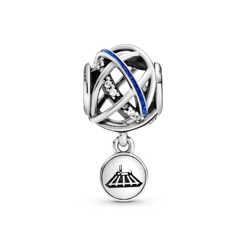 (bilde for) Pandora Disney Parks Space Mountain sterling silver charm with clear cubic zirco - Vis 2