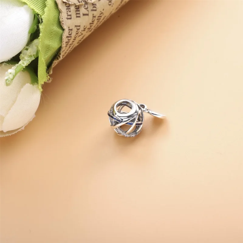 (bilde for) Pandora Disney Parks Space Mountain sterling silver charm with clear cubic zirco - Vis 4