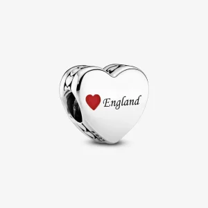 (bilde for) Pandora England sterling silver charm with red enamel - 792015_E024