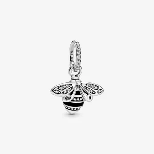 Pandora Funklende Dronningbie Anheng - 398840C01 (bilde for) Pandora Funklende Dronningbie Anheng - 398840C01