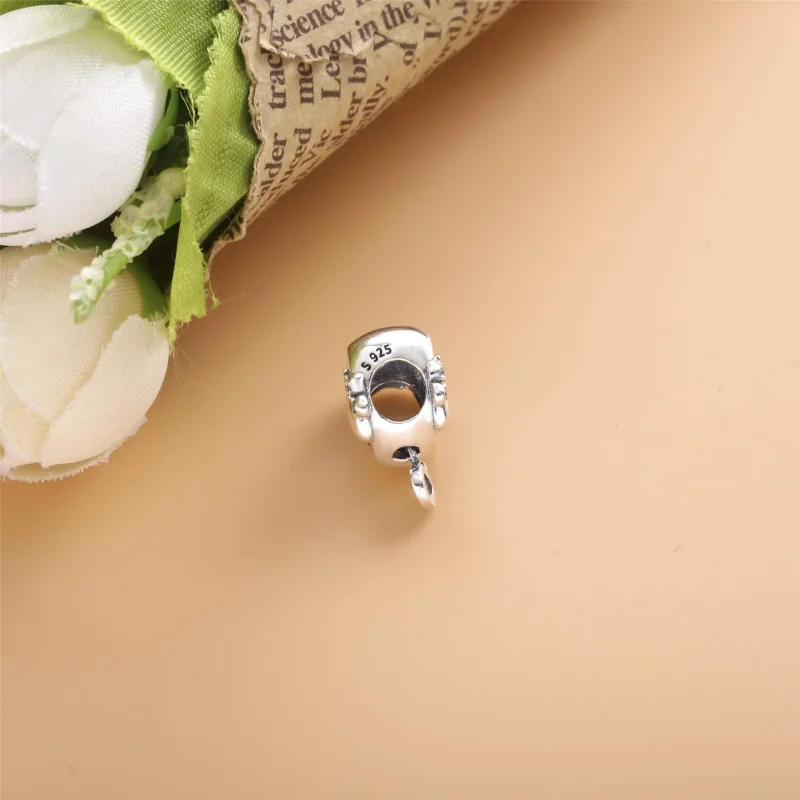 (bilde for) Pandora Funklende Potetrykk Hjerteformet Charm - 798873C01 - Vis 3